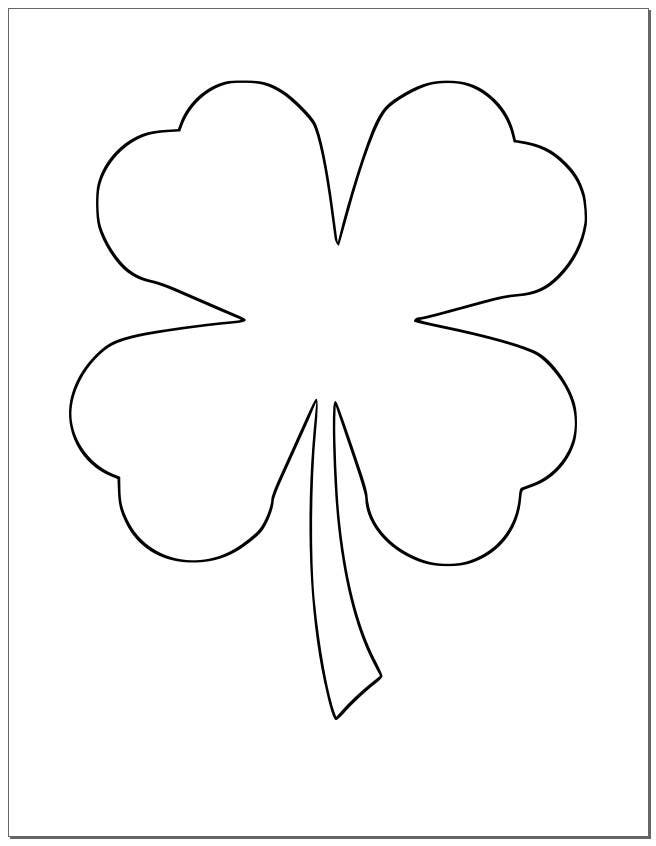 Download 8.5 inch Shamrock Template-Large Printable Shamrock-St. | Etsy