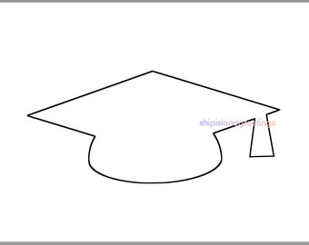 4x9 inch Graduation Cap Template-Large Printable Grad Cap-Graduation-DIY Crafts-Large Graduate Template-Big Brother/Sister-Graduation Party