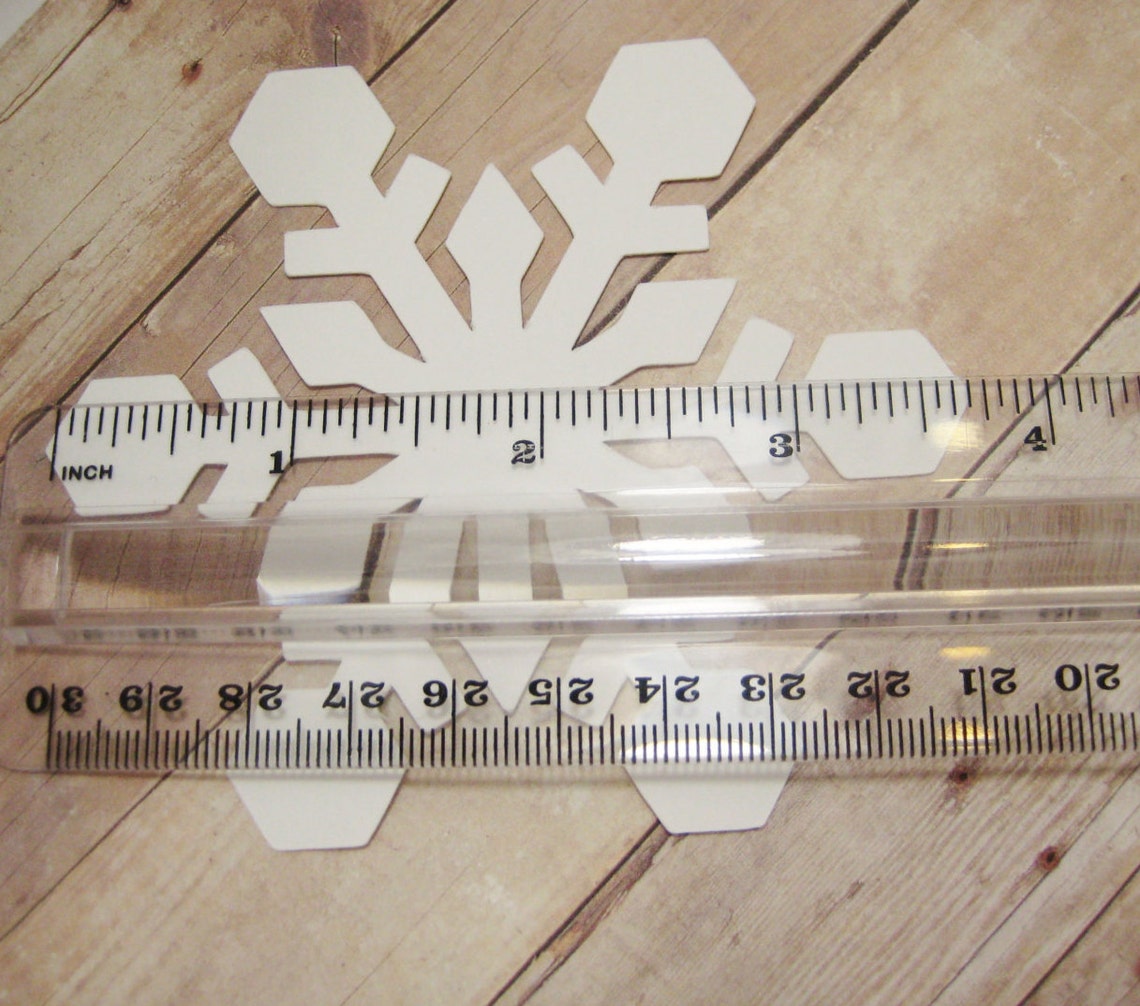 Snowflake CutoutsLarge Cardstock SnowflakesWinter Etsy