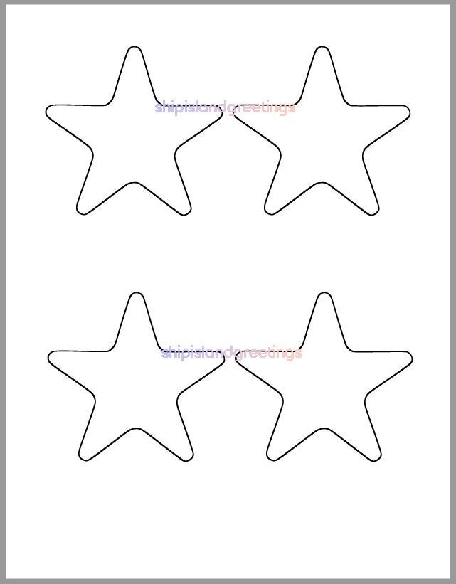 Star Template Printables: Large & Small Star Stencils - The Organized Mom