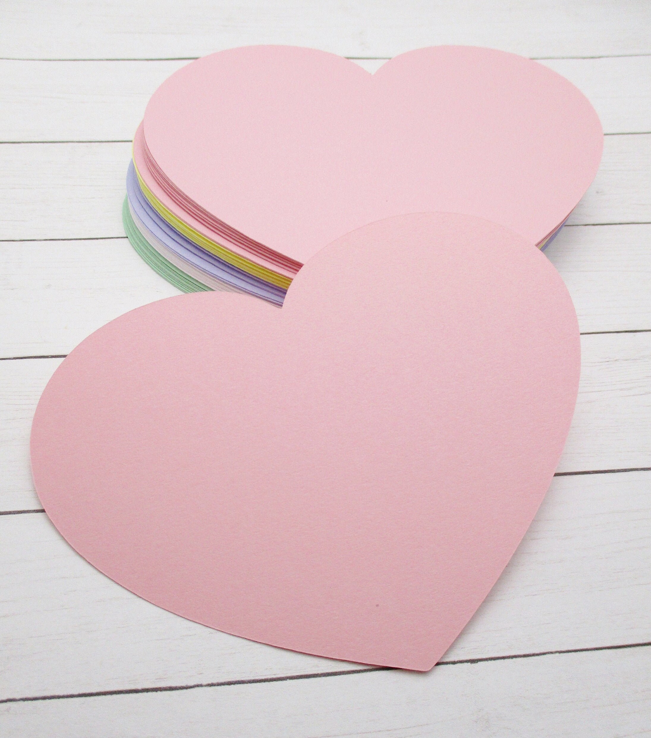 4 inch Paper HeartsCardstock HeartsValentine's Etsy