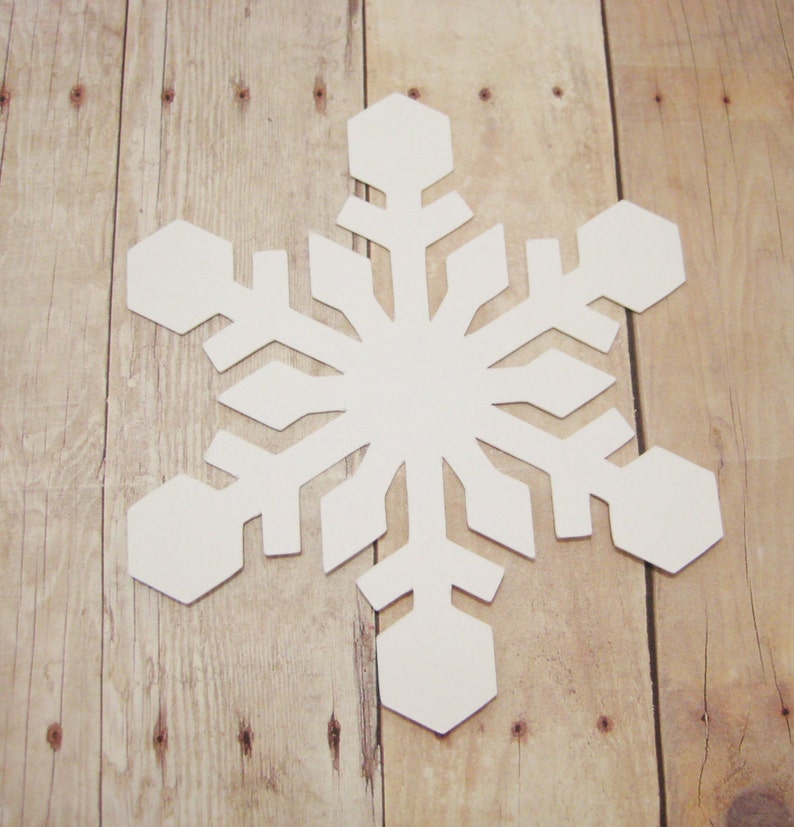 Snowflake CutoutsCardstock SnowflakesWinter Craft Etsy
