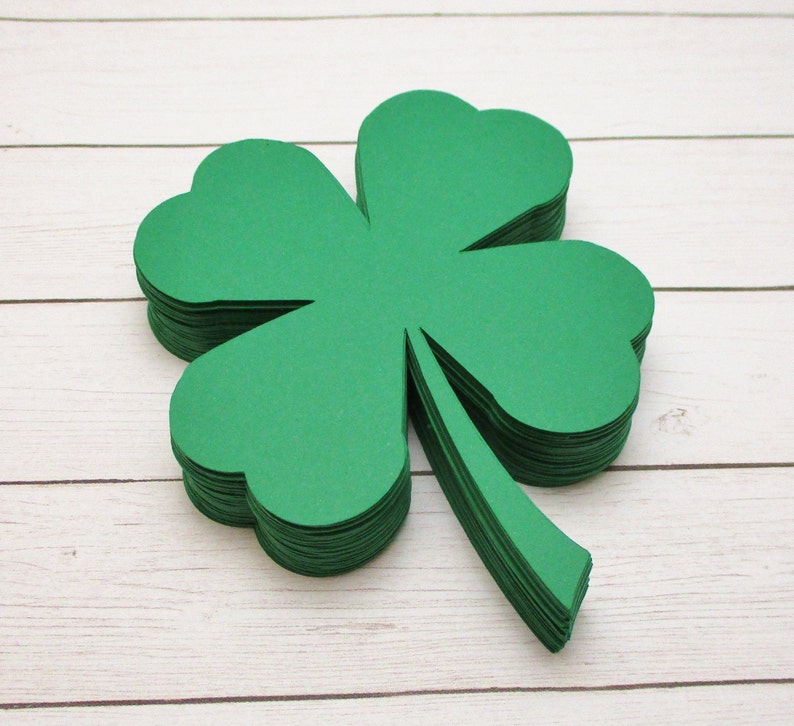 Paper Shamrocksst. Patricks Day Decorclassroom Etsy