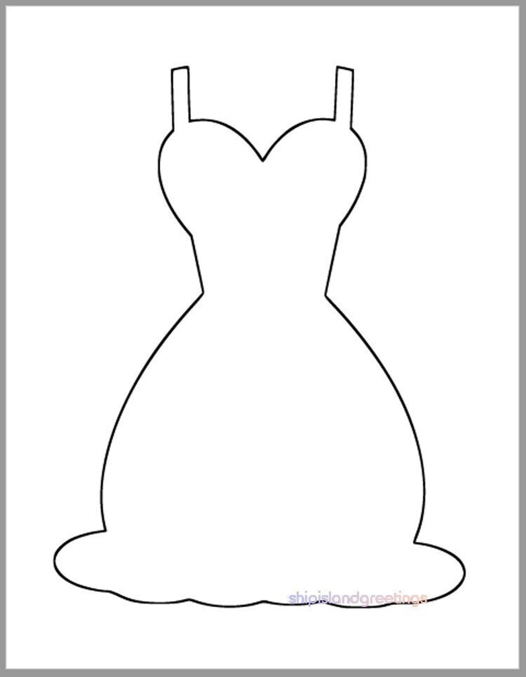 9 Inch Wedding Dress Templateprintable Dress Cutoutsdiy Wedding Decor 9 Inch Wedding Dress Templateprintable Dress Cutoutsdiy Wedding Decor