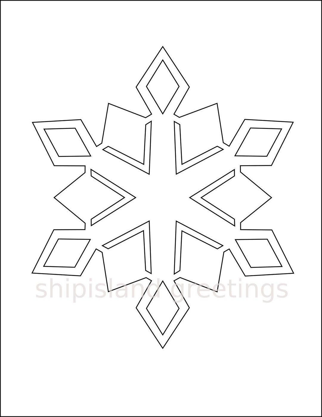 Free Printable Snowflake Templates – 10 Large & Small Stencil Patterns   Snowflake template, Printable snowflake template, Snowflake coloring pages