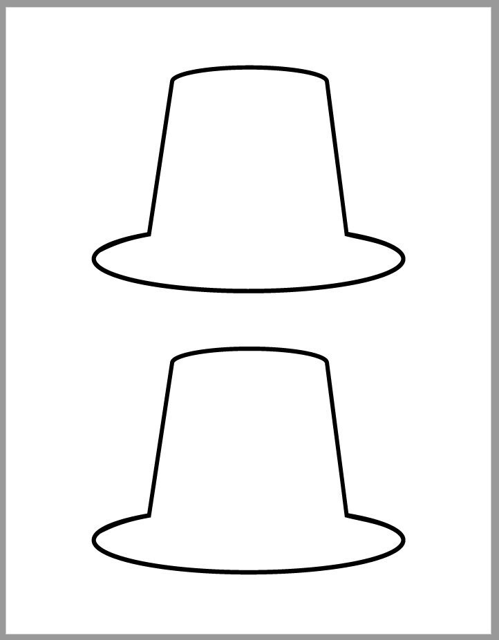 Pilgrim Hat Template Printable