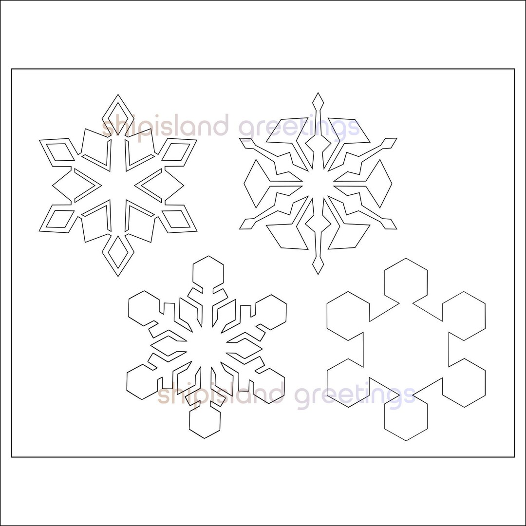 Foam Snowflake cutouts 4 Pieces 269073