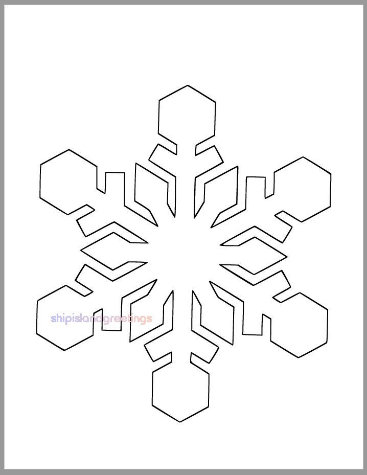 Christmas Mini Snowflake Cutouts (10/Package)