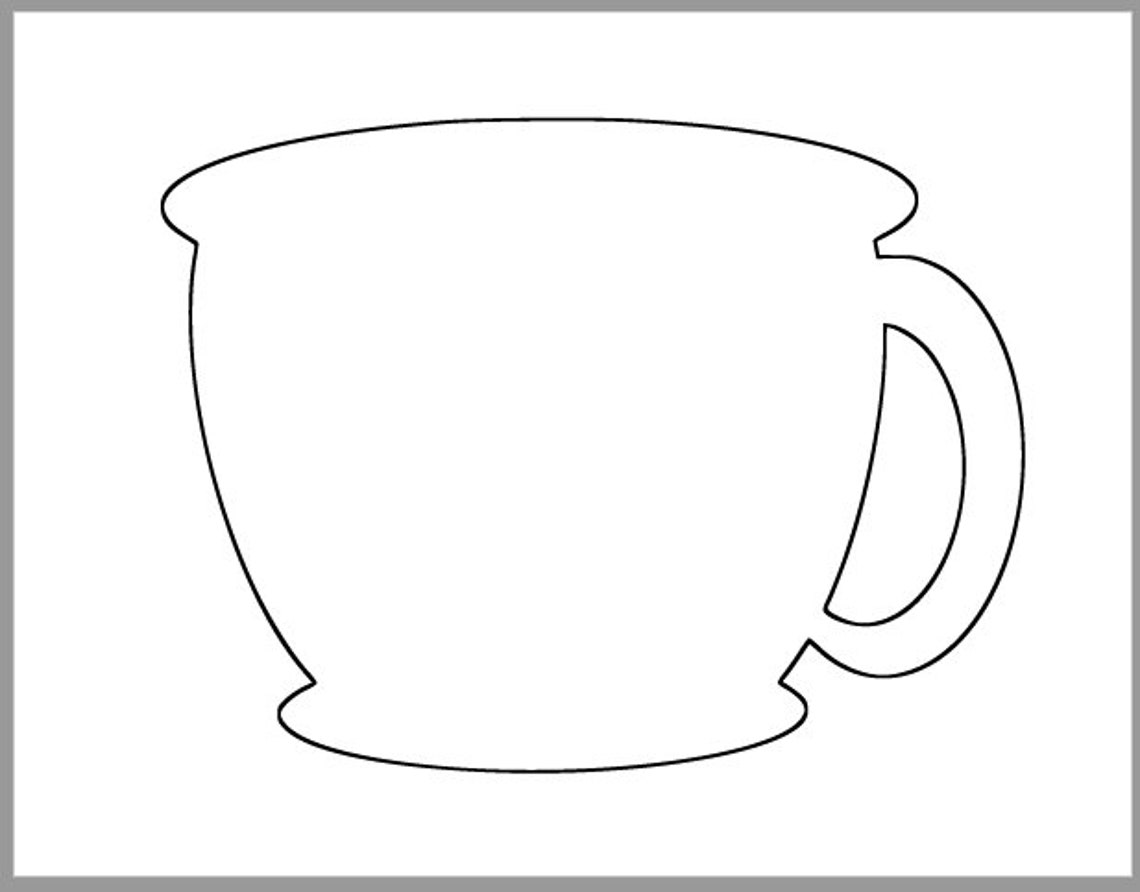 Cup Template Printable Printable Word Searches