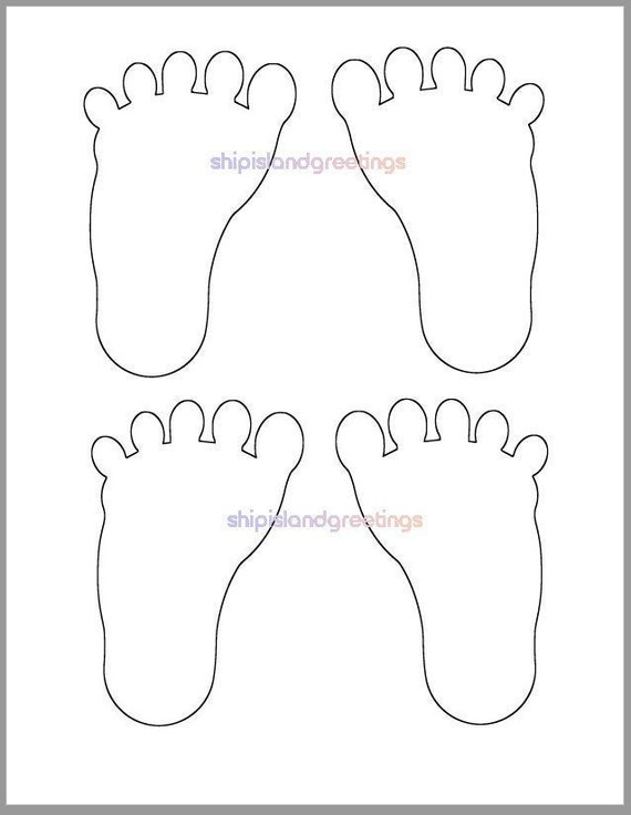Baby Footprint Template Printable