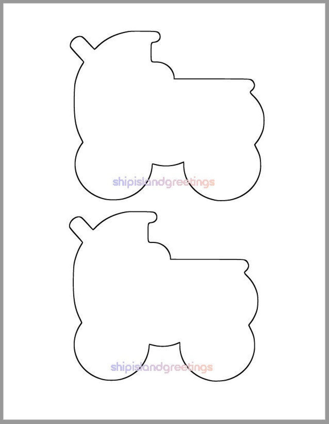 5 Inch Baby Carriage Printable Templatediy Baby Shower Decoradvice