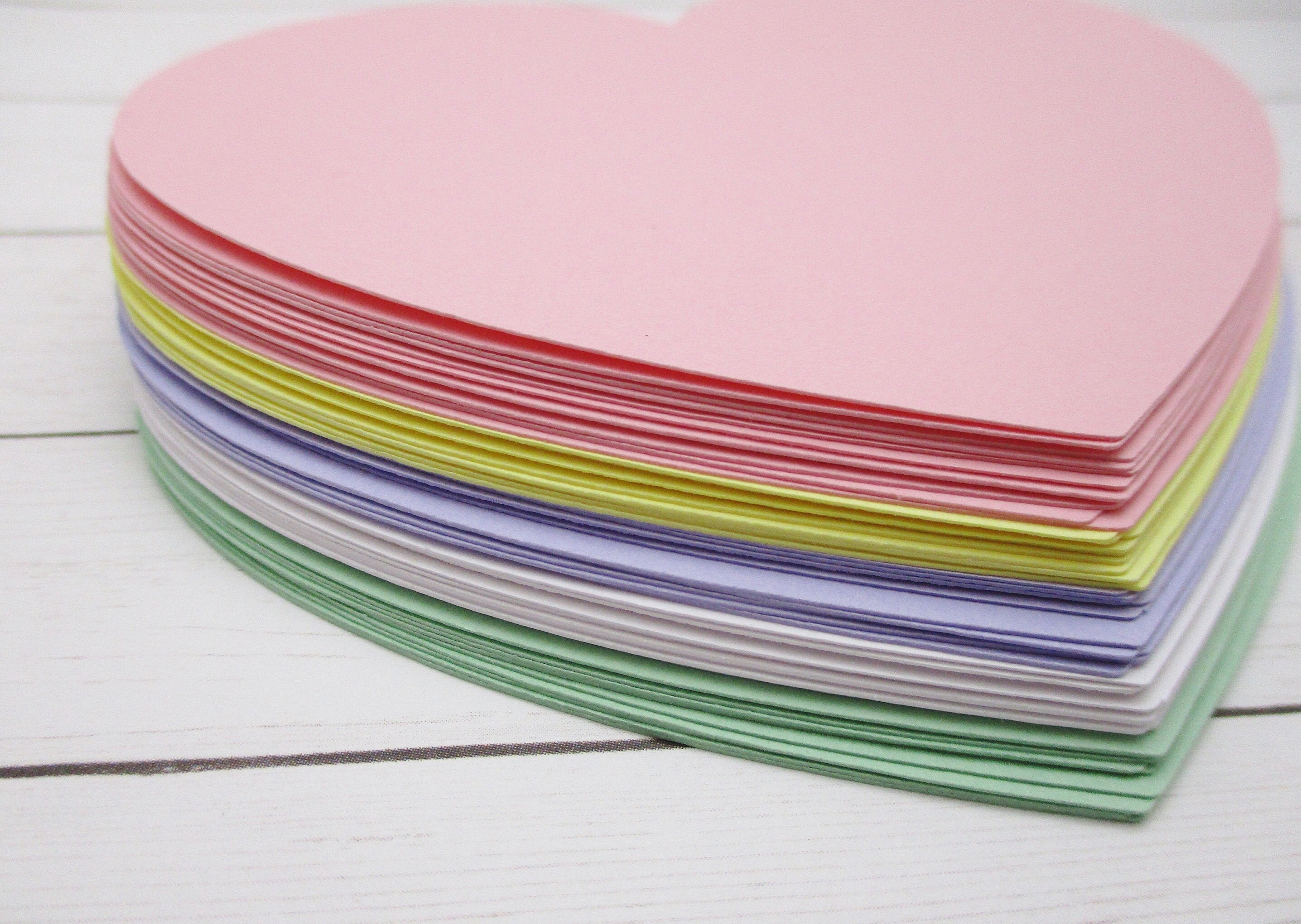 4 inch Paper HeartsCardstock HeartsValentine's Etsy