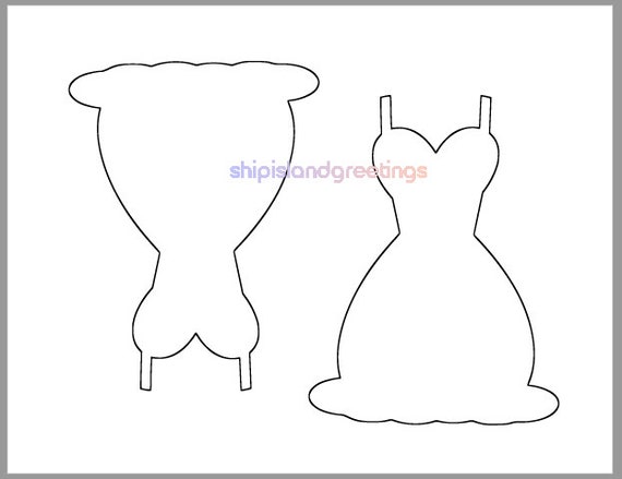 Princess Dress Card Template