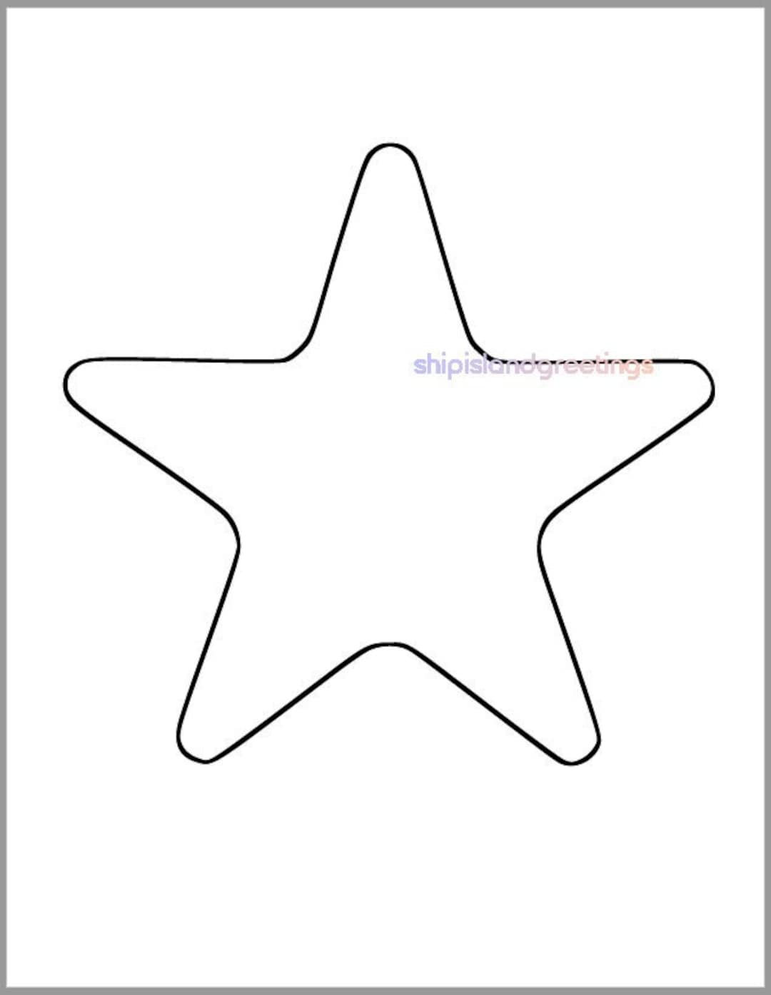 Printable Star Template-7 Inch Starfish Cutout-baby Shower Decor-diy 4th of July-kids Crafts-coloring Page-classroom Decor-printable Star - Etsy printable-star-template-7-inch-starfish-cutout-baby-shower-decor-diy-4th-of-july-kids-crafts-coloring-page-classroom-decor-printable-star-etsy