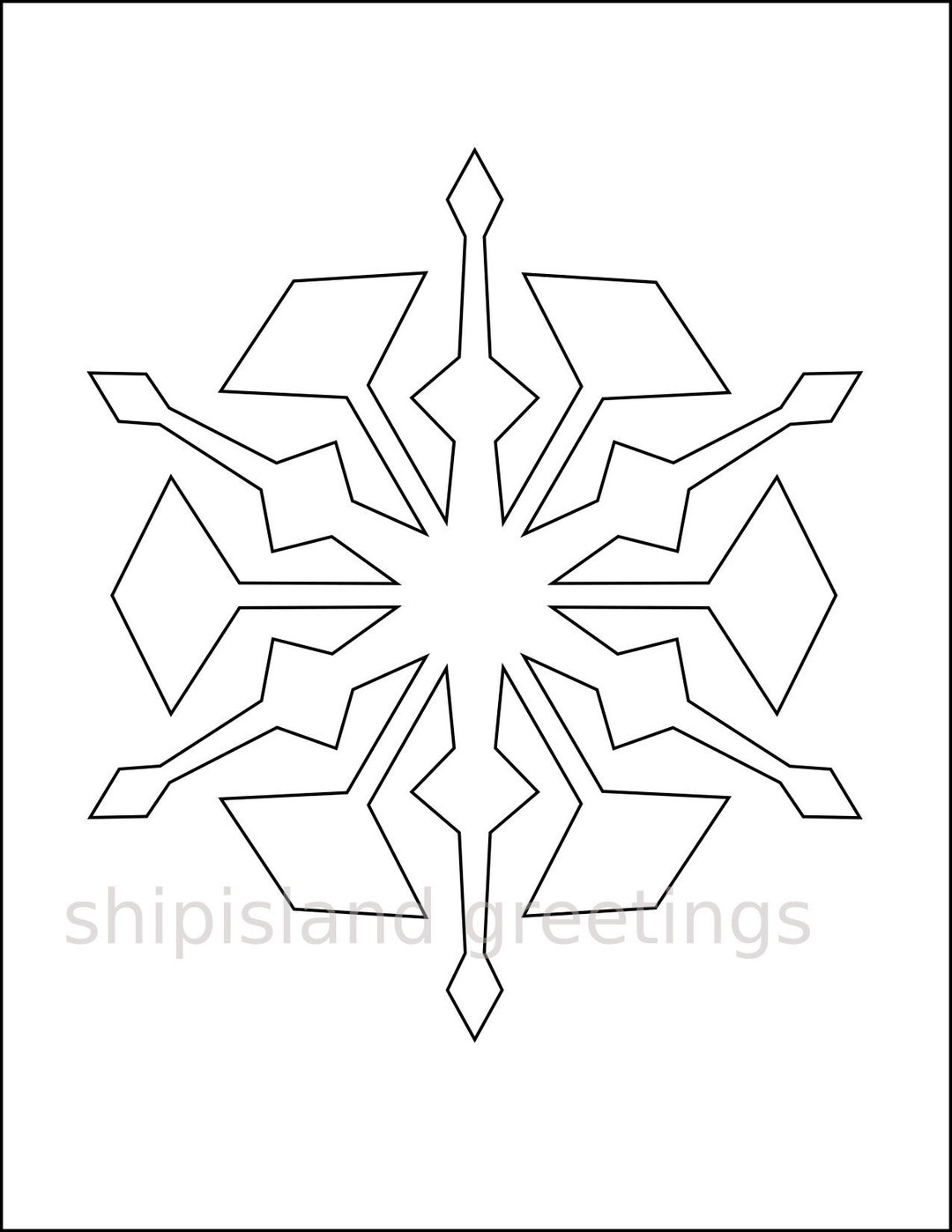 8-inch-snowflake-template-printable-snowflake-winter-christmas-decor-holiday-party-classroom-kids-crafts-diy-snowflake-cutout-etsy