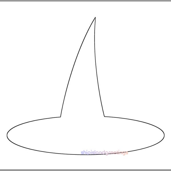 Witch Hat Stencil - Etsy