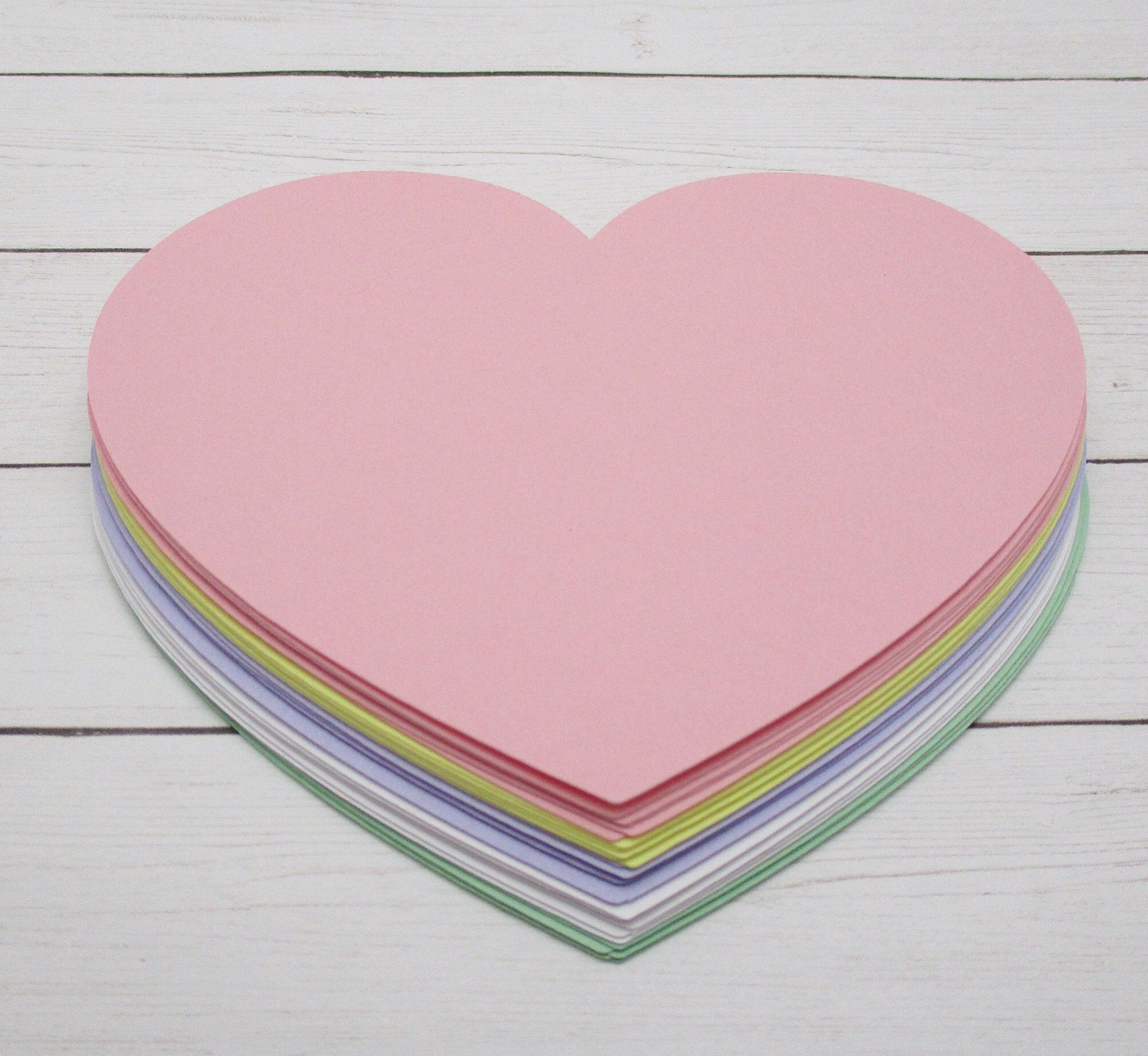 4 inch Paper HeartsCardstock HeartsValentine's Etsy