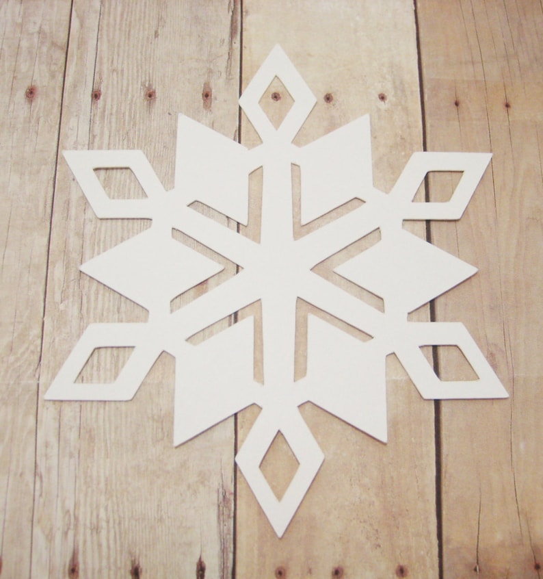 Snowflake CutoutsCardstock SnowflakesWinter Craft Etsy