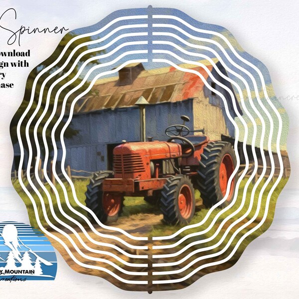 Tractor Wind Spinners Etsy