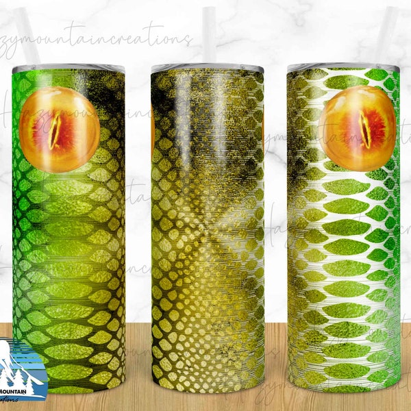 Snake with Eyes Sublimation Tumbler 20oz Skinny Design, 20oz Skinny Sub Tumbler Design, Tumbler DESIGN ONLY,  Snakeskin Sublimation, Reptile