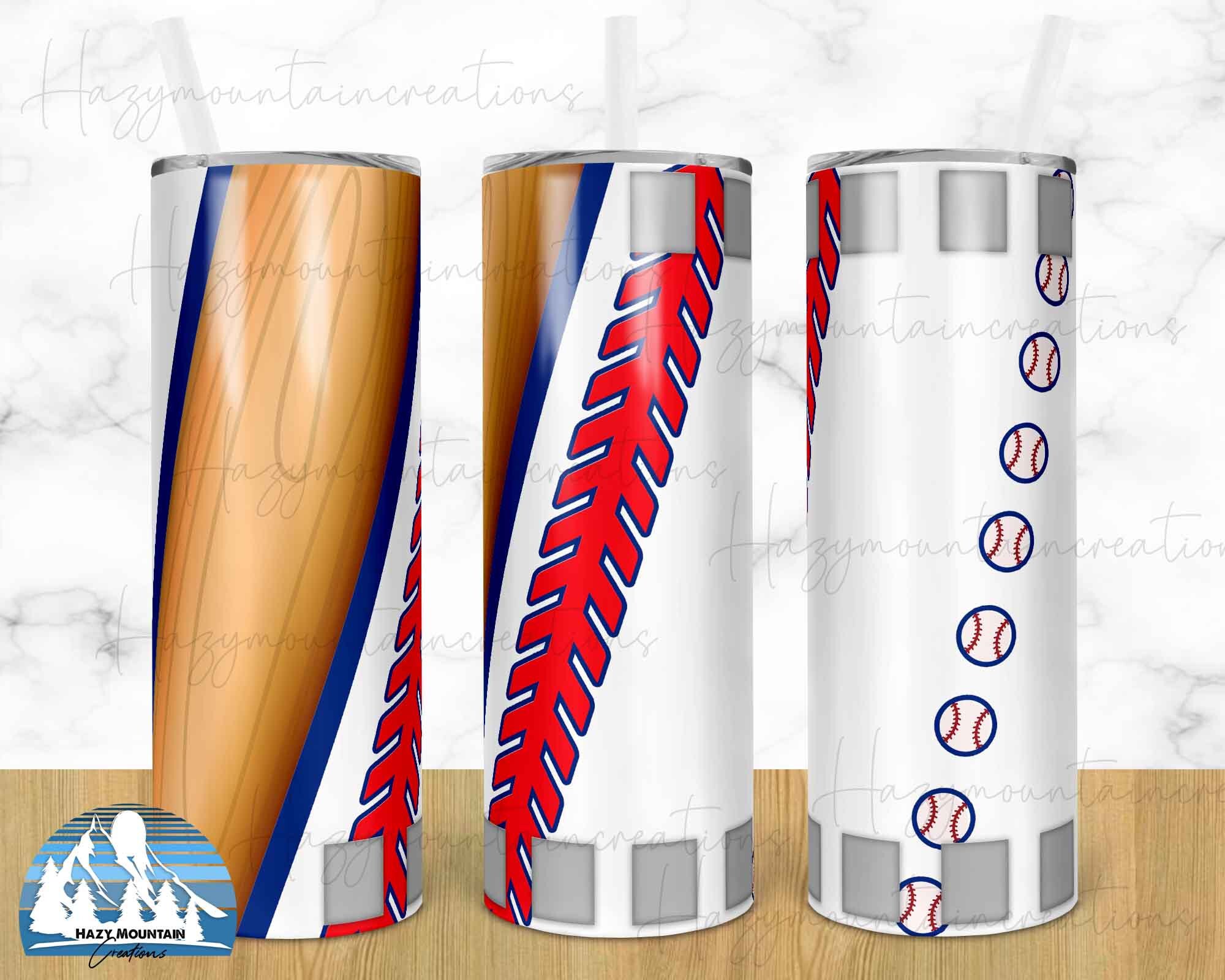 30 oz Skinny Tumbler Sublimation Design Template Baseball Laces and Wood  Bat Straight and Warped Digital Download PNG tumblers Tamara