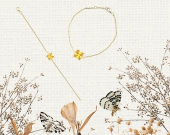 November Birthstone Beauty: Yellow Gold Topaz Chain Bracelet – Radiant Autumn Elegance