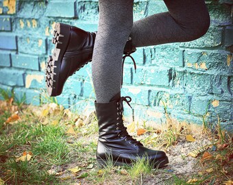 tall combat boots women