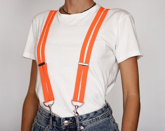 Birds of Prey hot orange suspenders with silver diamond on the back Birds of Prey Cosplay Halloween Birds of Prey Costume