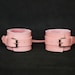 Bdsm Pink Submissive cuffs D-ring Bracelets Cosplay fur cuffs adult toy Leather handcuffs belt bdsm ddlg sex toys abdl toy ddlg kink 