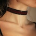 Black Leather Necklace Leather Choker BDSM collar black choker red velvet cloth spikes goth collar neck belt fetish slave collar sex