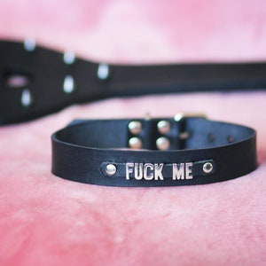 Collar DDLG Collar de cuero negro fóllame Cuero BDSM collar esclavo bdsm fetiche Collar sumiso juguetes papás niña collar gatito juego