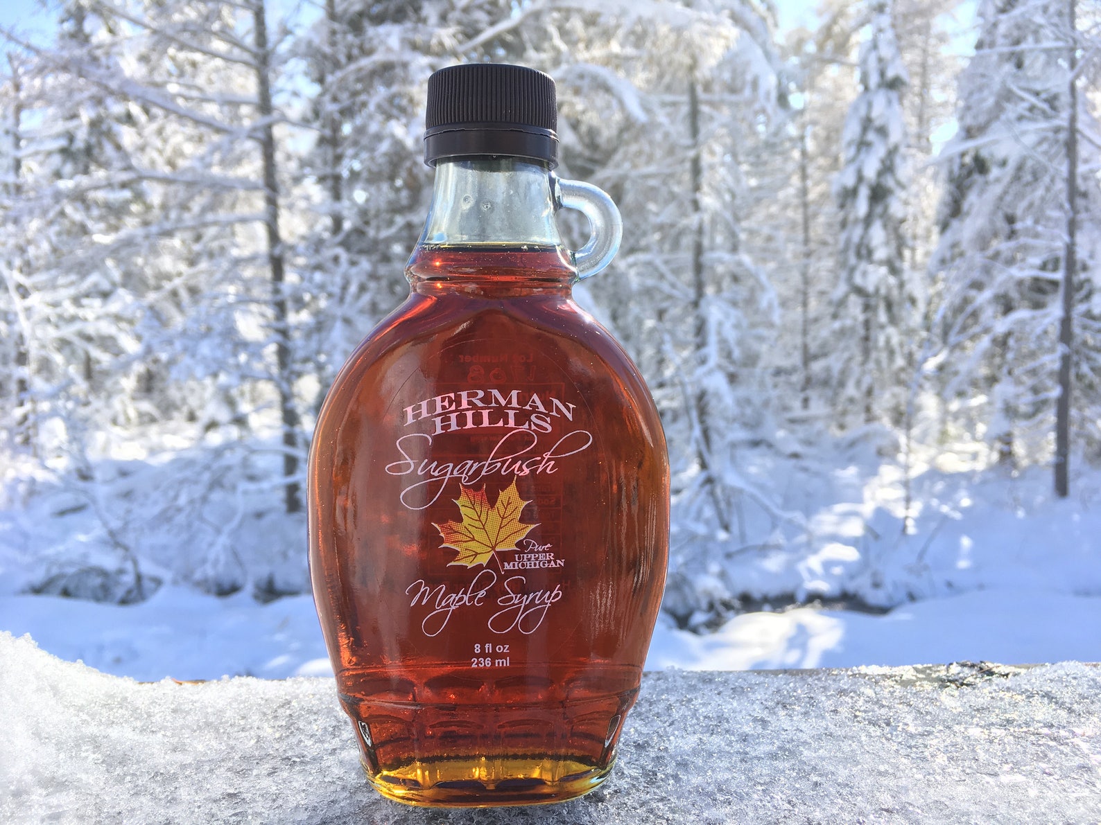 Pure Upper Michigan Maple Syrup in 8 fl oz or 12 fl oz Glass Etsy