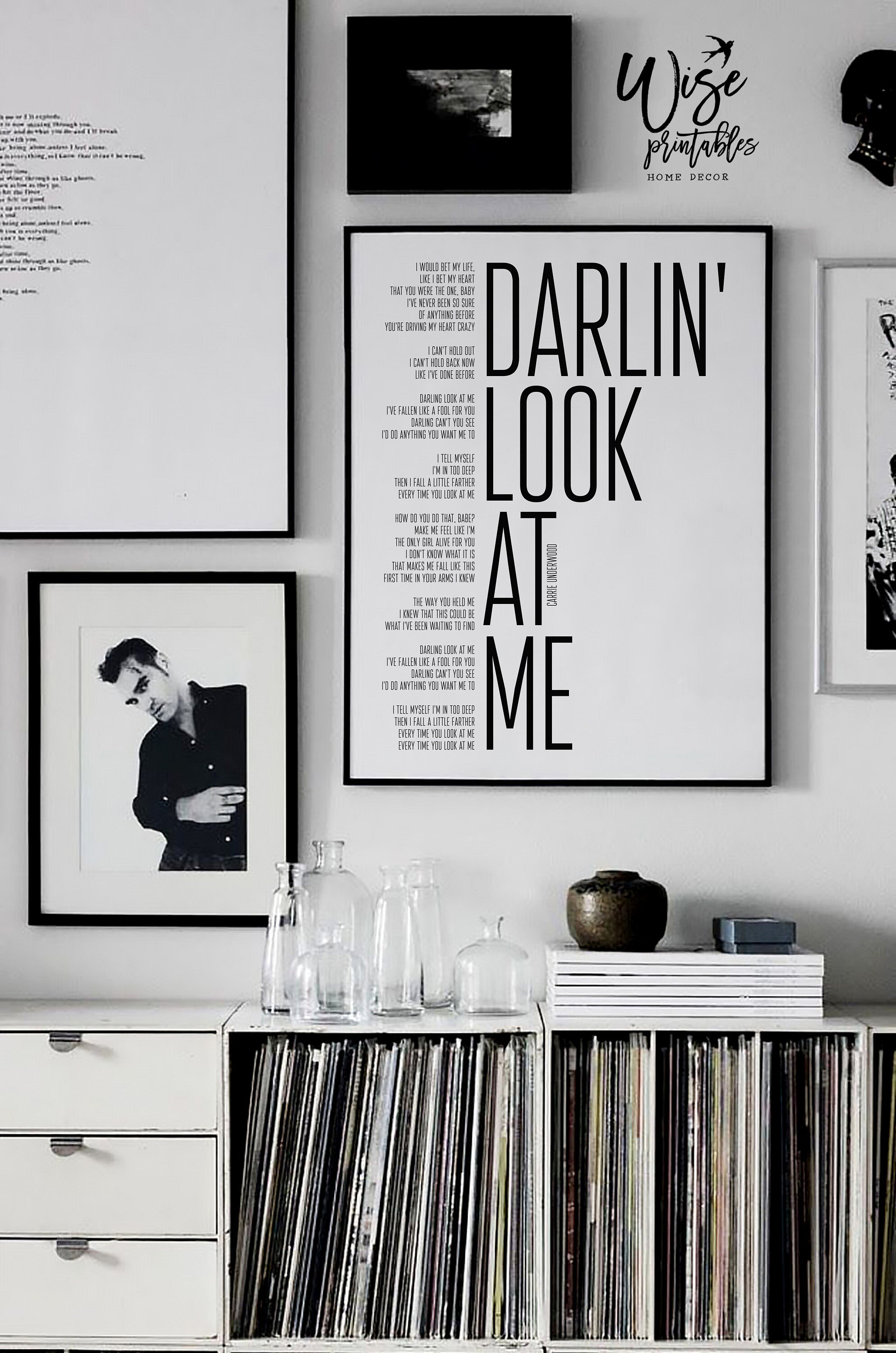 Look at Me song print Carrie Underwood bridal love lyrics Etsy
