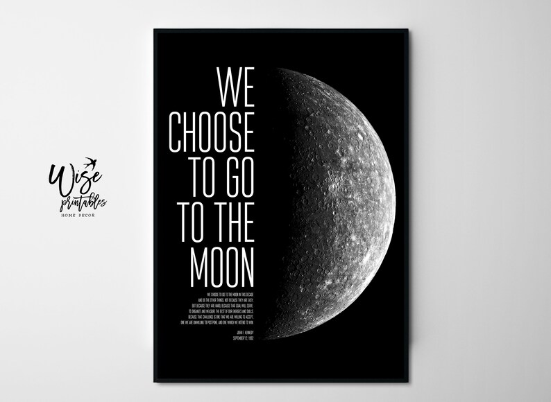 We choose to go to the moon speech analysis picture
