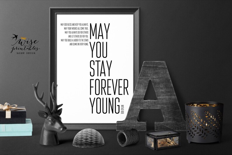 Bob Dylan Quote print Song Lyrics decor Nursery Baby ...