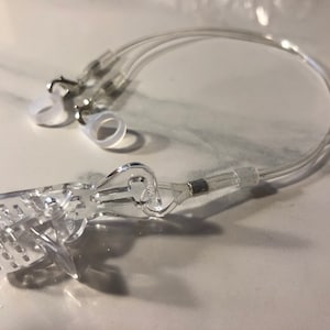 Clear &quot;Invisible&quot; Hearing Aid or Cochlear Implant Clips