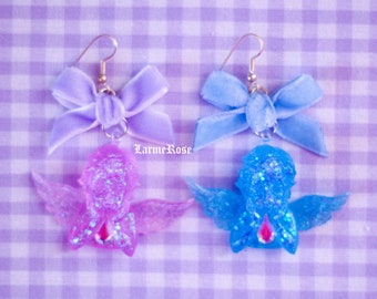 140 earrings cross pastel | pastel goth