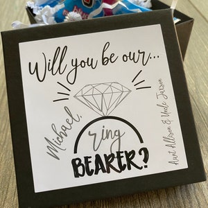 Ring Bearer Proposal, Will you be my Ring Bearer, Ring Security Ring Bearer Gifts image 7