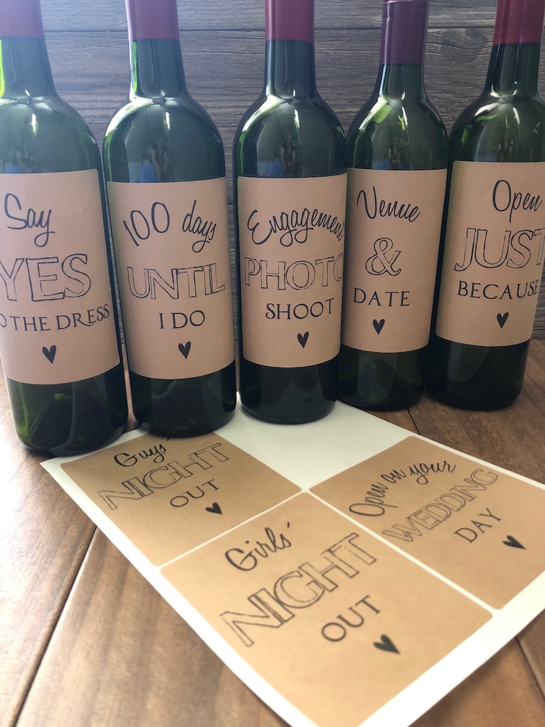 Engagement Gift Engagement for Couple Wine Engagement Gift Etsy