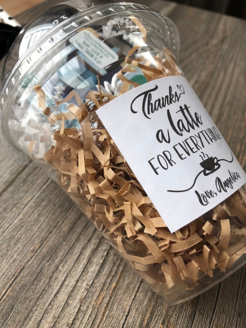 Coffee Gift Card Holder Teacher Appreciation Thank You Gift Etsy