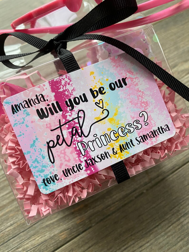 Will you be my flower girl proposal box Petal Princess Etsy