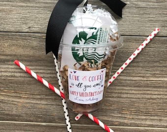 Kids valentines, teacher valentine, Valentine's for school, Coffee cup gift card holder
