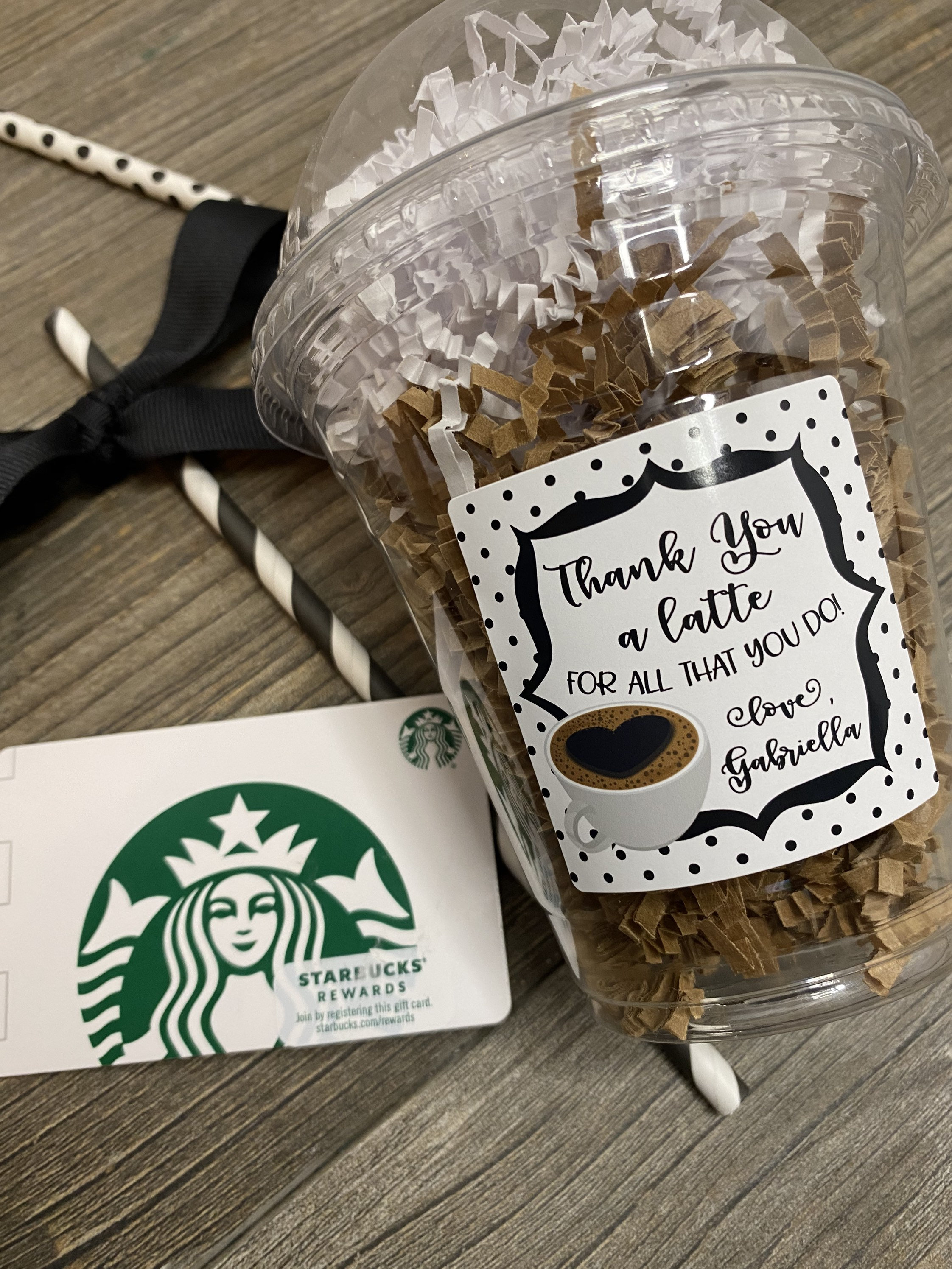 DIY Starbucks Coffee Cup Gift Card Holder