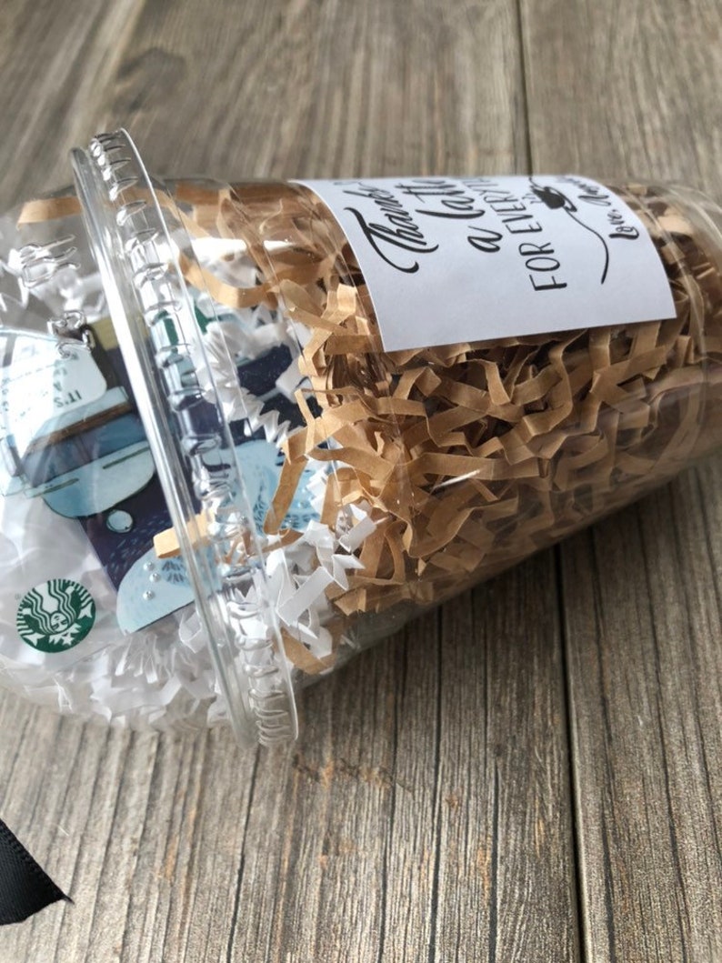 Coffee Gift Card Holder Teacher Appreciation Thank You Gift Etsy