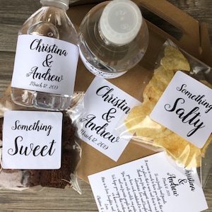 Wedding Welcome Bag Kit for Hotel Guests, Welcome Bag Kit with his and her stickers and Welcome letter, Wedding Guest Bag DIY Kit