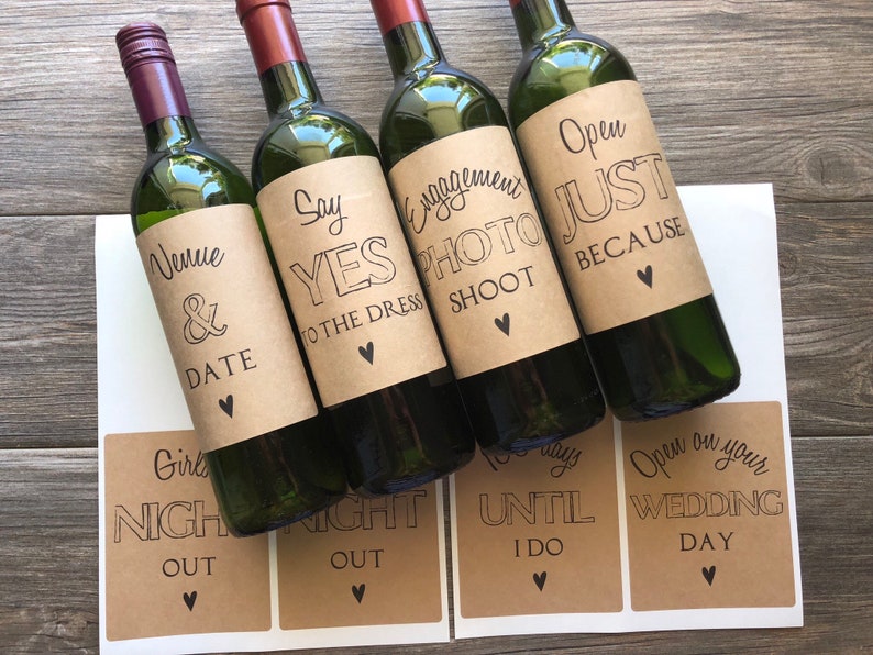 Engagement Gift Engagement for Couple Wine Engagement Gift Etsy