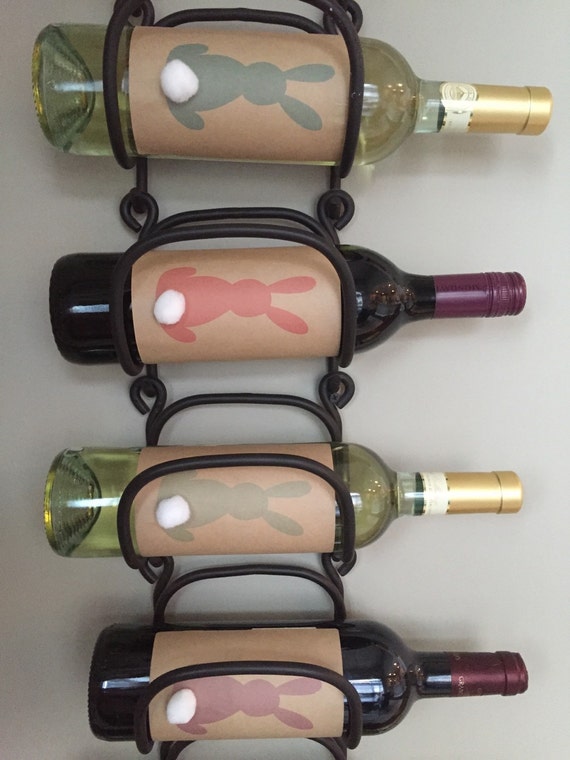 Koyal Wholesale Round Vinyl Drink Stickers, Wine Bottle Design