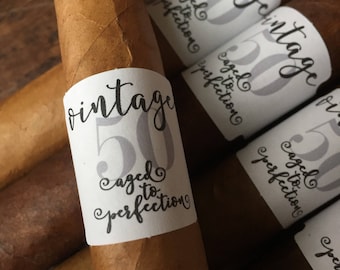 Cigar Label, birthday cigar Label, Cigar aged to perfection, Cigar gift, 40th, 50th, 60th, Cigar Label, Cigar Band, CIGAR wrap