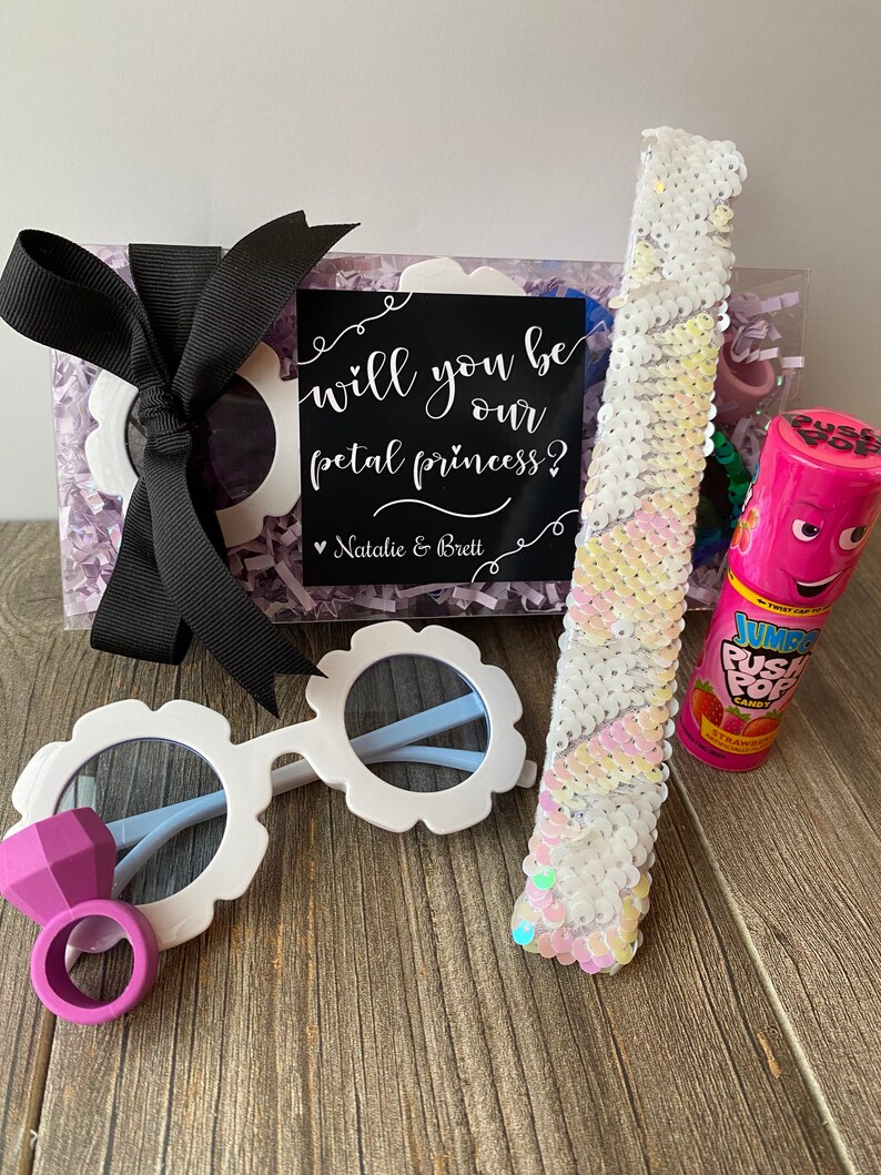 Flower Girl Proposal Box Will You Be Our Flower Girl Etsy
