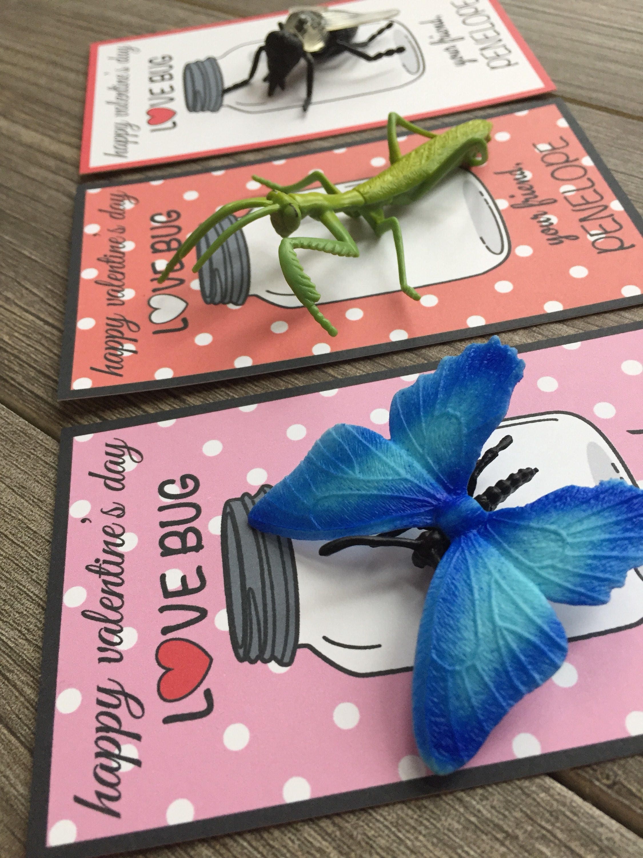 Bug Kids Valentine's Day Card for School, Girls or Boy Valentines for ...